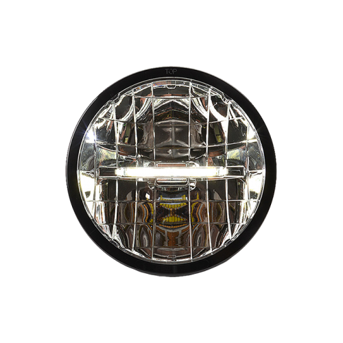 FULL LED distance-beam head light round 230mm 12/24v with stripe as city light
