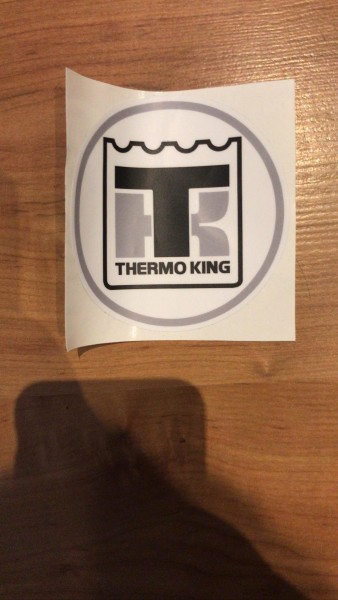 Thermo King Grijs Sticker 9cm