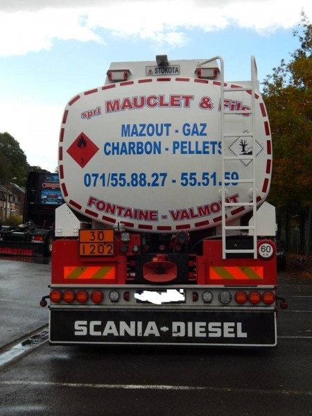 Spatlap Scania Diesel achterbumper