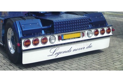 rear bumper with number plate holder (UNIVERSAL)