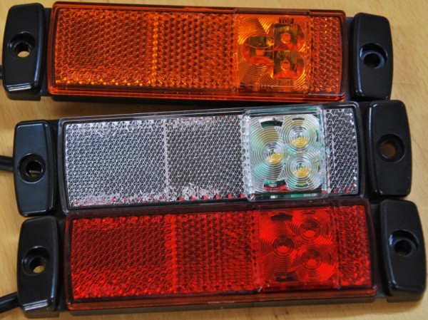 led zijmarkeringslicht 24v rood