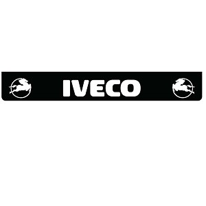 Black rear bumper flap Iveco in white