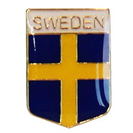 Pin Zweeds schild, 13mm