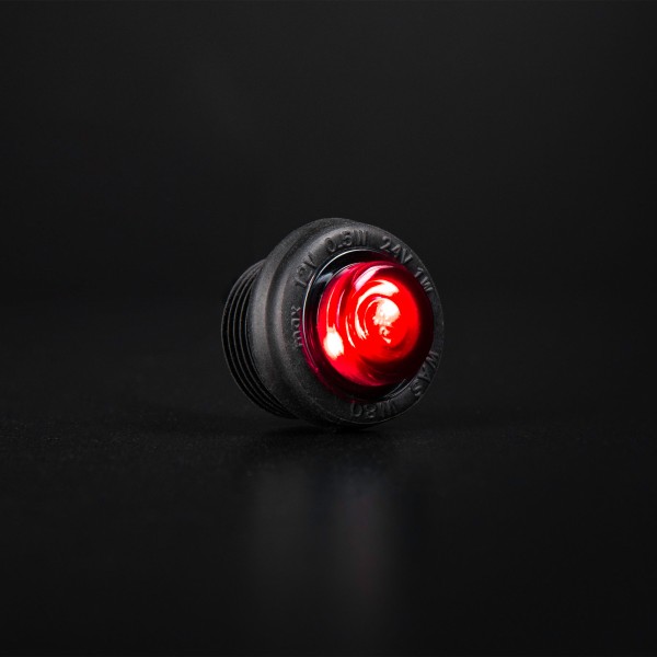 Freedom black raven position light - red 12-24V