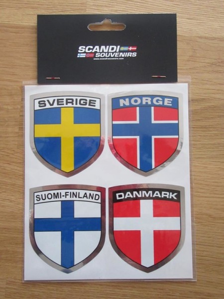 Stickerset Scandinaviën