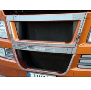 Stainless application for under grill MAN TGX without logos