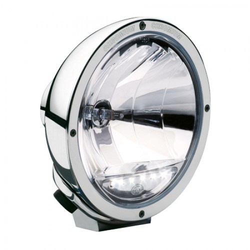 Hella headlight Luminator chrome headlight with LED parking light