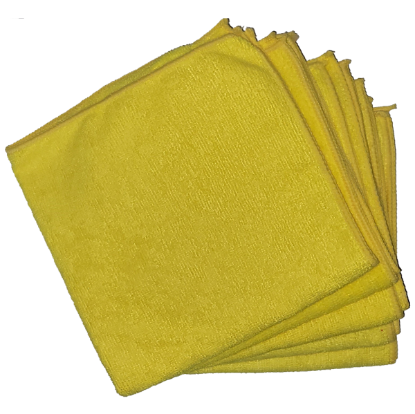 Set (5 Pieces) Microfibre Cloths - Yellow