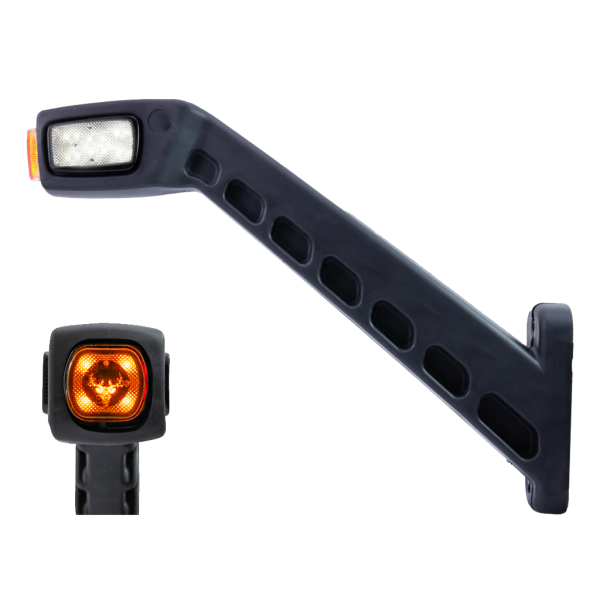 Sidemarker Rubber Arm XL Long Freedom LED 3 Colors - Right