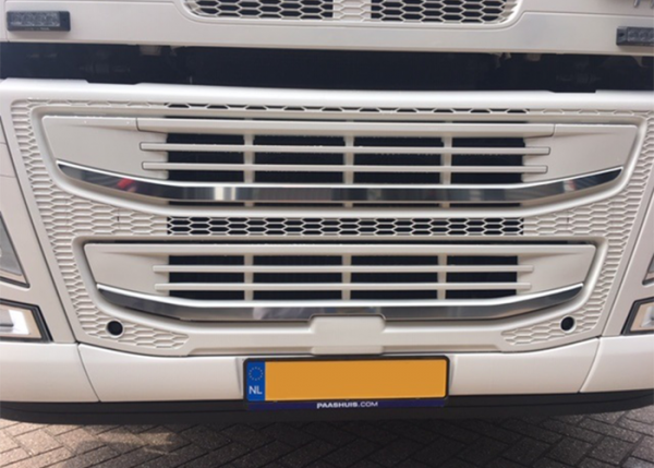 Stainless steel grill contour Volvo FM 4-2-piece set