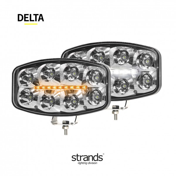 "Delta" LED verstraler met wit/oranje standlicht