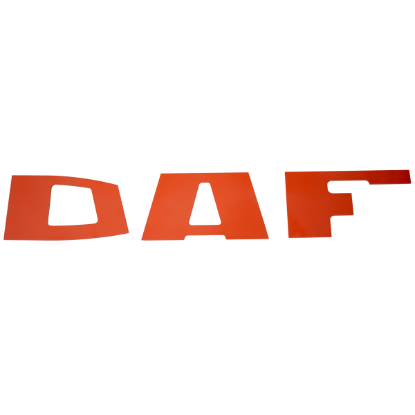 DAF letters staal