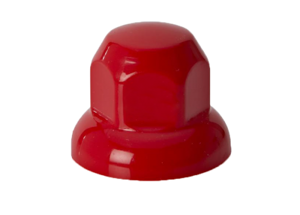Plastic wheel nut cap red 32mm (20pieces)