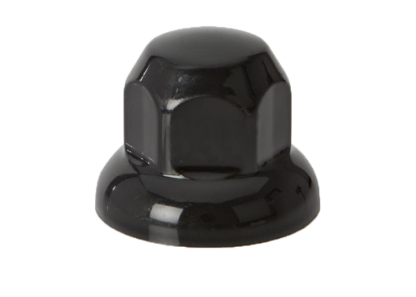 Plastic wheelnut Cap 32mm - Black