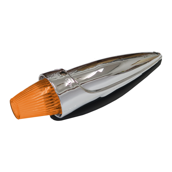 Top Lamp LED Torpedo Chrome - Amber