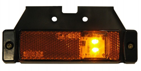 Side marker LED with base 12-24v orange