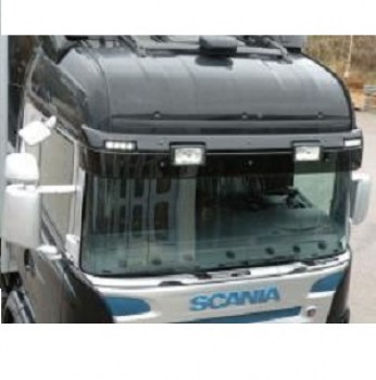 XL-Sunvisor Scania 4+R-series with cutouts for 5 Position ...