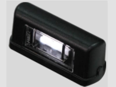 Kentekenverlichting 3 LED Zwart