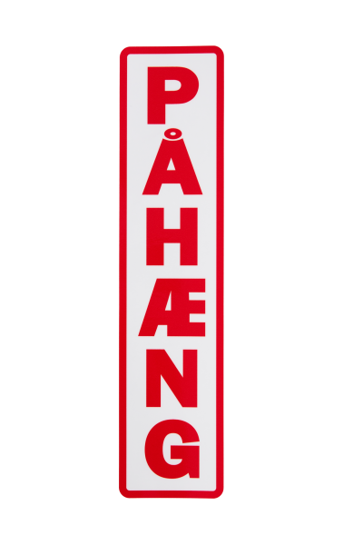 Sticker PAHAENG white/red 40x10cm