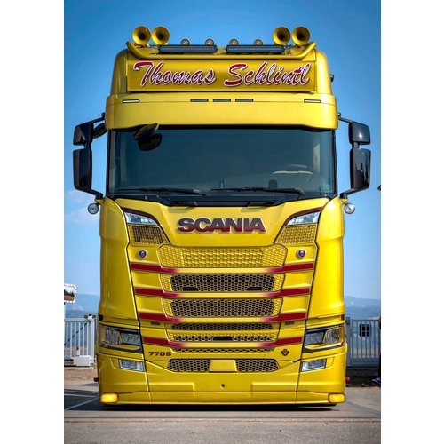 Bumper Spoiler Scania Next Generation - Type 4 - Medium Bumper - Talmu Yellow