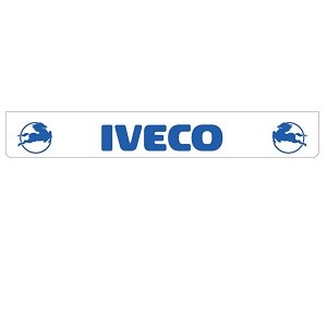 White rear bumper flap Iveco in blue
