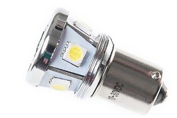 Ledlamp met 8 SMD leds 12v-24v wit (2stuks)
