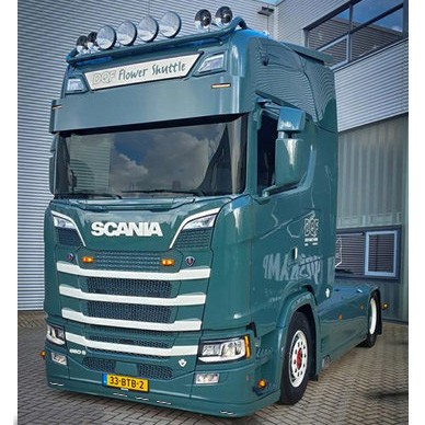 Bumperspoiler Scania Next Generation - Type 9 - Hoge Bumper - 5 Lampgaten