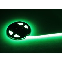 Green LED Strip 4.8W 60 LED p/m 5m 24V (divisible)