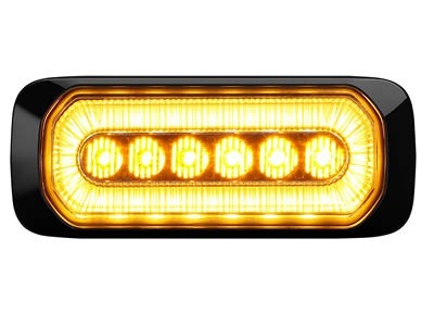LED flitser 6-LED 12-24V oranje/oranje