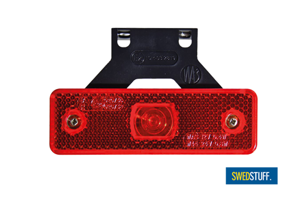 Red LED side marker / tail light + support