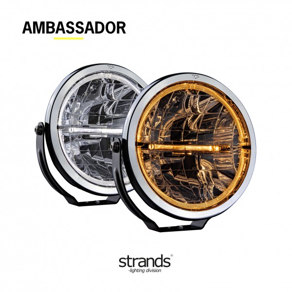 Strands AMBASSADOR 9 "LED headlights with white and orange light position