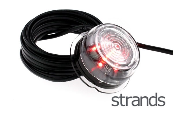Strands - Viking LED side marker lights - red clear glass * *