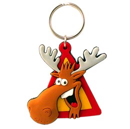 Keychain rubber reindeer