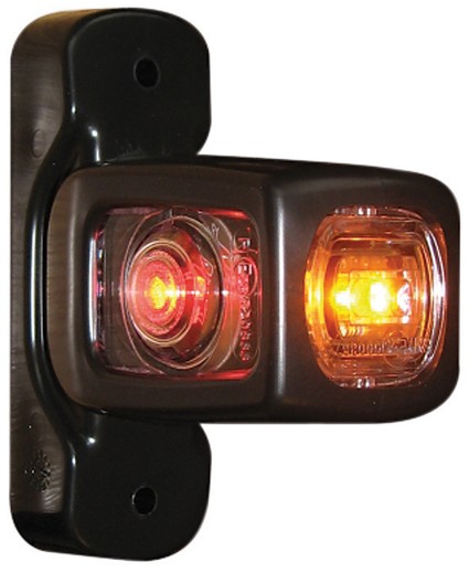 Red / white / orange LED width lamp 12-24V short 84 mm left/right