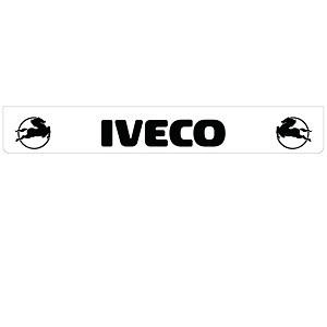 White rear bumper flap Iveco in black
