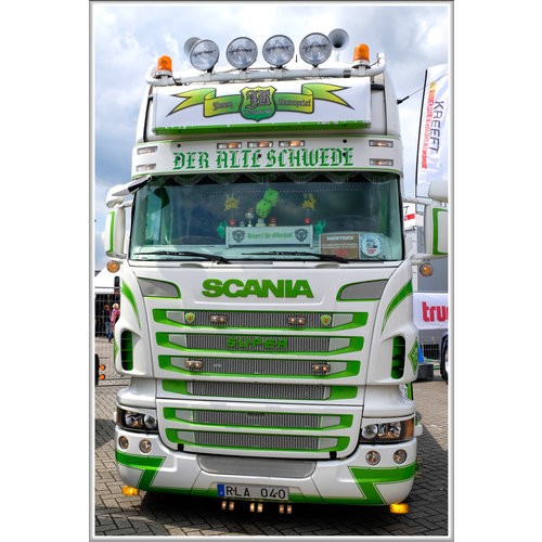 Zonneklep Scania 4-Series - Type 3D - Topline - 7 Lampgaten