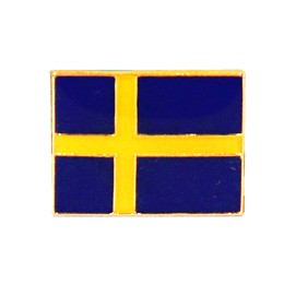 Pin Swedishe flag 13mm