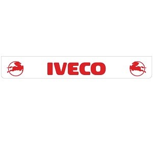 Spatlap achterbumper wit Iveco in rood