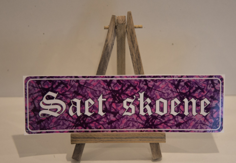 Sticker Saet Skoene Purple Plush