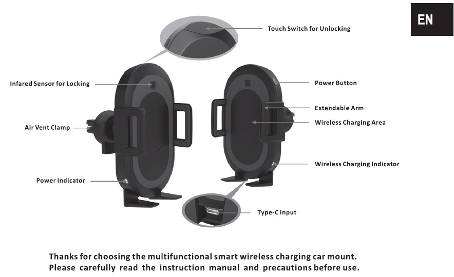 Wireless QI Phone Charger "Power Cradle" Scania