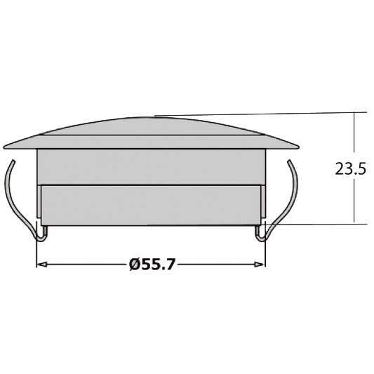 (ORANGE) LED interior lamp 24V 55mm