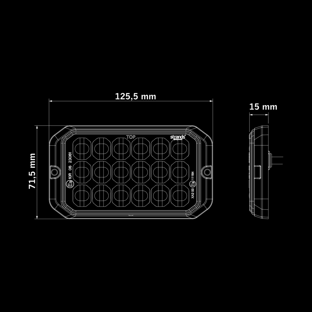 Dark Knight Strobe Light Duo 18-LED - Dual Colour