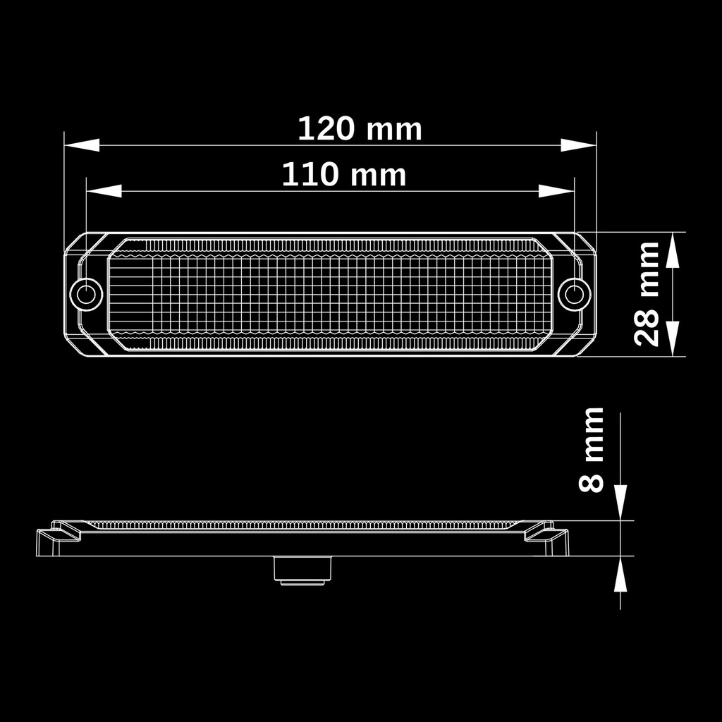 Dark Knight SM6 White Position Light