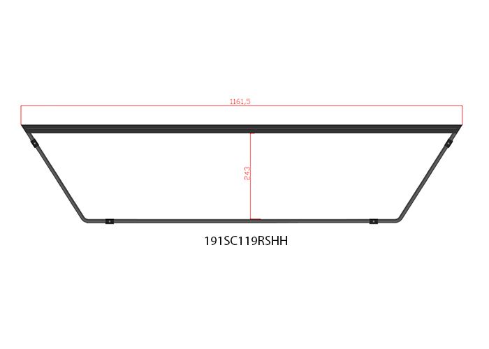 Nedking Ultra Thin White LED Truck Sign "1" 24V - Scania NextGen R/S Highline 119x26cm