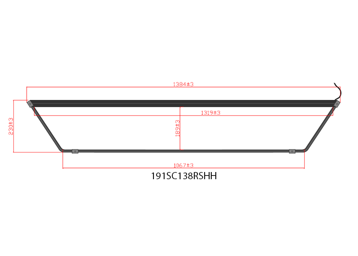 Nedking Ultra Thin White LED Truck Sign "5" 24V - Scania NextGen R/S Highline 138x23cm