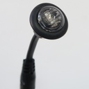 Round LED Position Light - Amber Smoked Lens