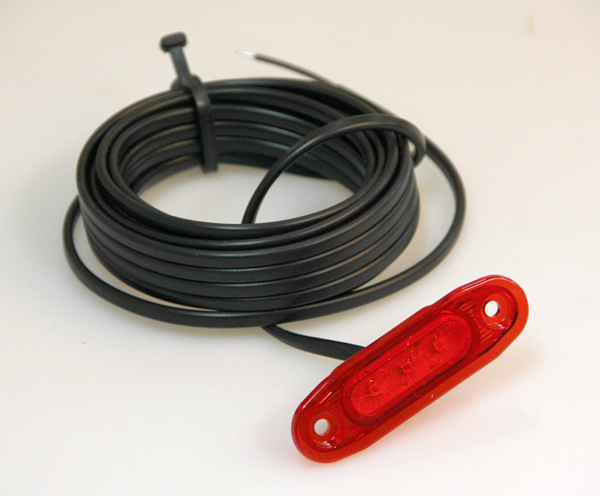 SLD marker light 3-LED red 12-24v