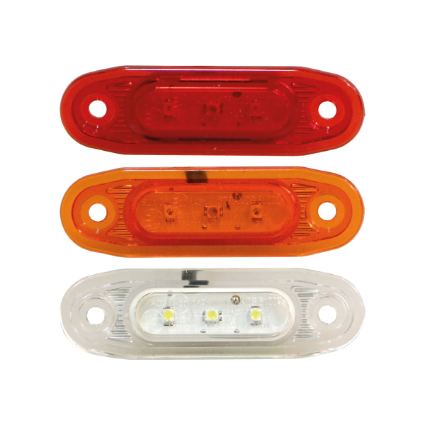 SLD marker light 3-LED red 12-24v