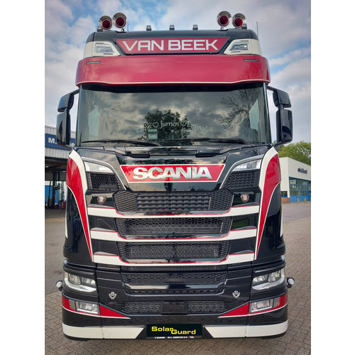 Sun Visor Scania Next Generation - Curved Edge - 2 Lightholes