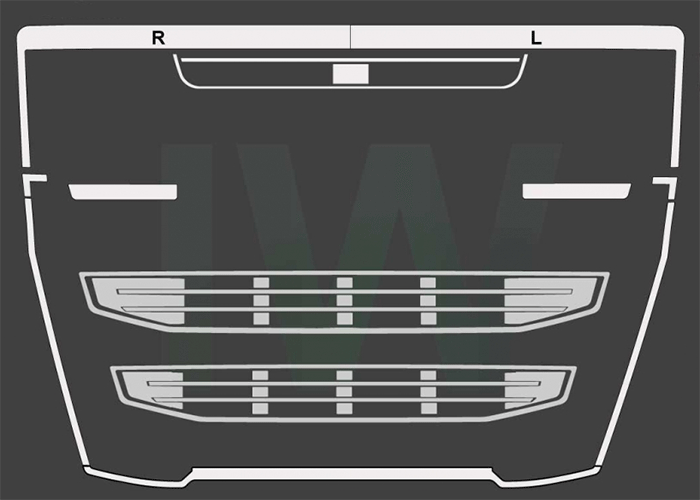 St. Steel grill contour Volvo FH4 (outlines)